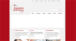 Desktop Screenshot of kreisklinik.com